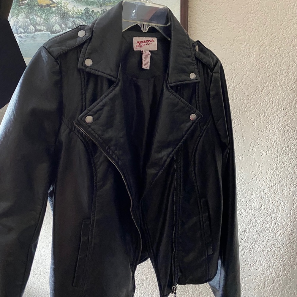 Faux leather jacket